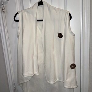 Floryday White Women's Vest